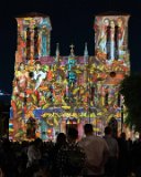 ILCE-7M4-20240402-DSC04411  Light show at San Fernando Cathedral in San Antonio TX : 2024, San Antonio, San Fernando Cathedral, Texas, churches