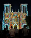 PXL 20240403 020332638  Light show at San Fernando Cathedral in San Antonio TX : 2024, San Antonio, San Fernando Cathedral, Texas, churches