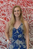 Alison with Jose Parla mural in Hunt Library : 2018, Alison, Graduation Pictures, NC State, NCSU