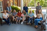 EOSR4333  from Mike Mull : 2023, Alison, Dale Mull, George Kipouros, Holly Mull, Lois, Martha, Mike, Rob Decker, Salsa dog, Selina Kipouros, Sirna Reunion Board, Steve, animals