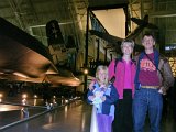 E8700-20041127-DSCN0725  Thanksgiving 2004 with Akers in DC Smithsonian Udvar-Hazy Alison, Lois and Steve with Flat Stanley : 2004, Alison, Flat Stanley, Lois, Smithsonian, Steve, Thanksgiving, Udvar-Hazy