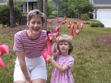 104-0441 IMG : Alison, Lois, birthday, flamingo