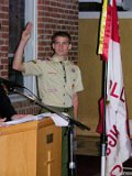 Andy is an Eagle Scout  Andy Barrette's Eagle Scout ceremony : Andy