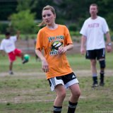 Audrey & Hal Soccer  Audrey Bowen playing soccer in Dad / Daughter match. : Audrey Bowen, soccer