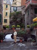 Town Meets the Sea  Hal in a small courtyard at the base of Vernazza with opening to the sea : 2004, Bowen pix, Cinqa Terra, Hal, Italy, Vernazza