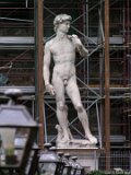 Replica of David  Marble replica of David in piazza in Florence Italy : 2004, Florence, Italy