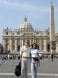 E8700-20041004-DSCN0124  Italy Rome Vatican Saint Peter's Square Teresa Hal : 2004, Hal, Italy, Rome, Teresa, Vatican