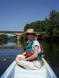 Teresa on the Dordogne  Canoe trip down the Dordogne River : 2006, Dordogne River, France, Sarlot, Teresa, _year_