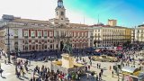 Madrid - Puerta del Sol  Pictures of Puerta del Sol from rooms in Hotel Europa : 2015, Madrid, Puerta del Sol, Spain, _highlights_