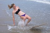 Skim Boarding 22  2015 Topsail Beach with the Bowens : 2015, Alison, Bowen, Topsail, Vacation, beach