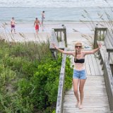 Alison on the Boardwalk 01  2015 Topsail Beach with the Bowens : 2015, Alison, Bowen, Topsail, Vacation, beach