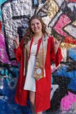 Lizzy at Free Expression Tunnel entrance : 2018, Graduation Pictures, Lizzie Weaver, NC State, NCSU
