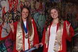 Lainey & Lizzy in Free Expression Tunnel : 2018, Graduation Pictures, Lainey Indermaur, Lizzie Weaver, NC State, NCSU
