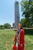 Lainey Bell Tower : 2018, Graduation Pictures, Lainey Indermaur, NC State, NCSU