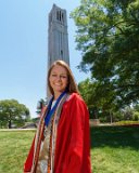 Lainey Bell Tower : 2018, Graduation Pictures, Lainey Indermaur, NC State, NCSU