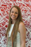 Lainey with Jose Parla mural in Hunt Library : 2018, Graduation Pictures, Lainey Indermaur, NC State, NCSU