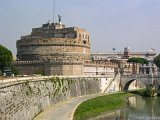 E8700-20041004-DSCN0130  Castel Sant'Angelo (English: Castle of the Holy Angel) also known as The Mausoleum of Hadrian, Rome, Italy : 2004, Castel Sant'Angelo, Italy, Rome, Vatican