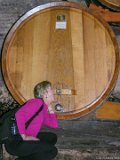 Lois the Tastes the Wine  Lois ejoys a quick nip in a wine cellar in Montepulciano Italy : 2004, Italy, Lois, Montepulciano, Tuscany