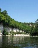 cliffs on the Dordogne 2  Canoe trip down the Dordogne River : 2006, Dordogne River, France, Sarlot, _year_