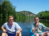 the catamaran  Canoe trip down the Dordogne River : 2006, Dordogne River, France, Hal, Sarlot, Steve, _highlights_, _year_