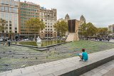 Barcelona - Placa de Catalunya : 2015, Barcelona, Spain