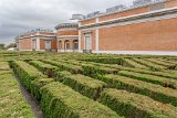 Madrid  Hedges behind la Museo Nacional del Prada : 2015, Madrid, Spain