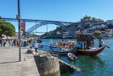 ILCE-6000-20181008-DSC04442 : 2018, Dom Luís I Bridge (Ponte Luís I), Porto, Portugal, _highlights_, _year_, bridge, ships & boats