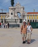 ILCE-6500-20181013-DSC03669 : 2018, Baixa, Commerce Square (Praça do Comércio), Joseph I (José I) statue, Lisbon, Portugal, Steve, Teresa, _highlights_, _year_, statue