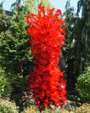 ILCE-6500-20180514-DSC02170  chihuly Gardens And Glass Red flower tower : 2018, Chihuly Gardens And Glass, Seattle, Settle Center
