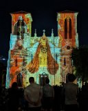 PXL 20240403 020602604  Light show at San Fernando Cathedral in San Antonio TX : 2024, San Antonio, San Fernando Cathedral, Texas, churches