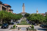 ILCE-7M4-20240404-DSC04455  University of Texas : 2024, Austin, Texas, buildings & architecture, clock