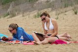 Cloudy Beach Day 4 : 2016, Alison, Kill Devil Hills, Meghan, beach