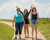 Hello  Wright Brothers National Memorial : 2016, Alison, Kill Devil Hills, Kitty Hawk, Lois, Meghan, Wright Brothers National Monument
