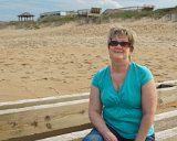 Lois Pondering the Ocean : 2016, Kill Devil Hills, Lois, beach
