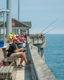 Fishermen  Jeanettes Pier, Nags Head, NC : 2016, Jennette's Pier, Kill Devil Hills