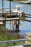 Scraping Barnacles : 2021, NC, Ocean Isle Beach, canal, vacation