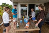 Beer Pong : 2024, Alison, Alison Mull, Amy Siphers, Leslie Siphers, People, Rob Decker, Sunset Beach, beach